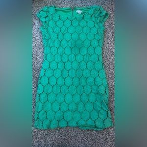Green lace dress